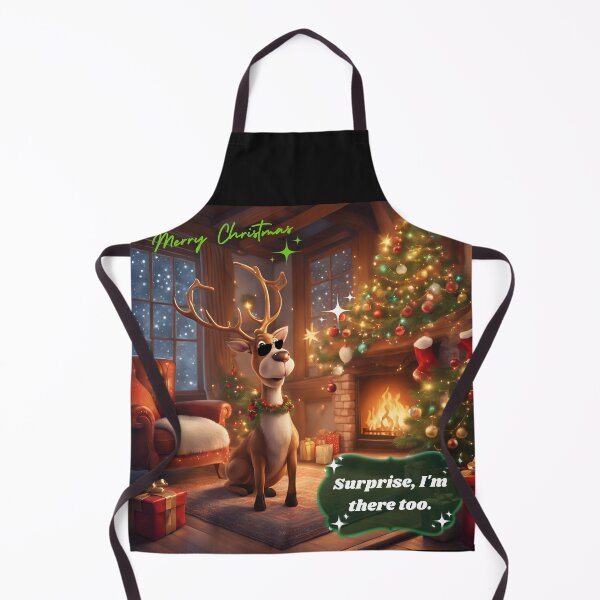 Item preview, Reindeer celebrates. Christmas time, Merry Christmas designed and sold by Holzfrau-Swiss.