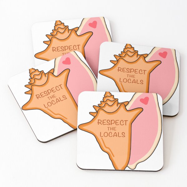 Item preview, Queen Conch Respect the Locals Sticker  designed and sold by Taylorkaitlyn04.