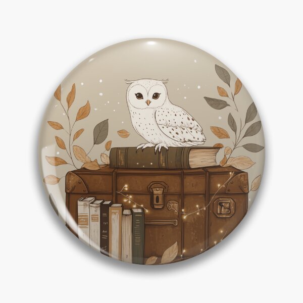 Item preview, The Magic Never Fades – Owl, Books, Trunk designed and sold by Cozy Nerdy Things.
