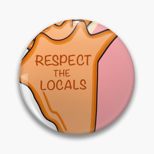 Item preview, Queen Conch Respect the Locals Sticker  designed and sold by Taylorkaitlyn04.
