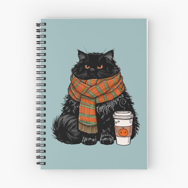 Item preview, Autumn Vibes Coffee Cat designed and sold by KilkennyCat Art.
