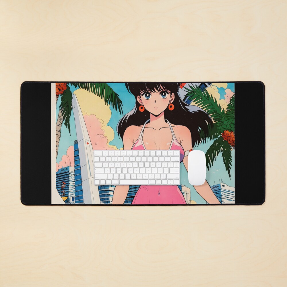 Item preview, Desk Mat designed and sold by Retro-Anime9.