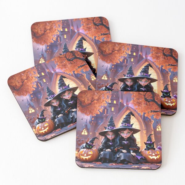 Item preview, Pretty Witches and Huanting Castle in Halloween Night designed and sold by Pim-Crystal.