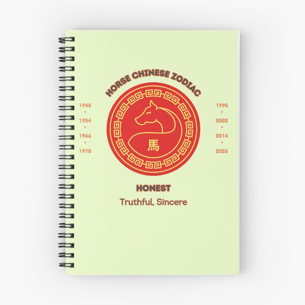 Item preview, Horse Chinese Zodiac: Honest, Truthful, Sincere Personality Traits designed and sold by Golden8MG.