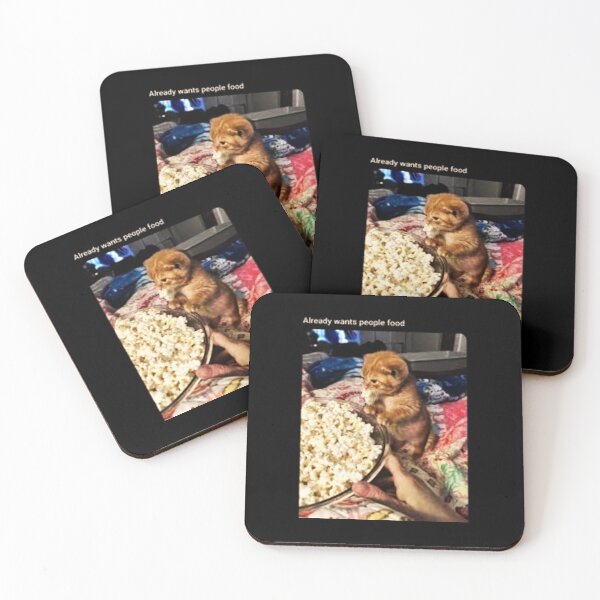 Item preview, Kitten wants popcorn - Popcorn Meme - Perfect for Movie Lovers and Snack Enthusiasts designed and sold by Earth Nature Creations.