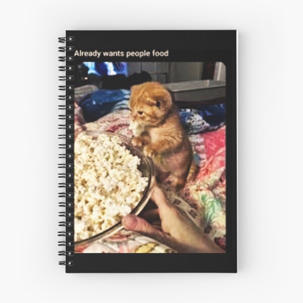 Artikelvorschau, Kätzchen will Popcorn - Popcorn-Meme - Perfekt für Filmliebhaber und Snack-Enthusiasten entworfen und verkauft von Earth Nature Creations.