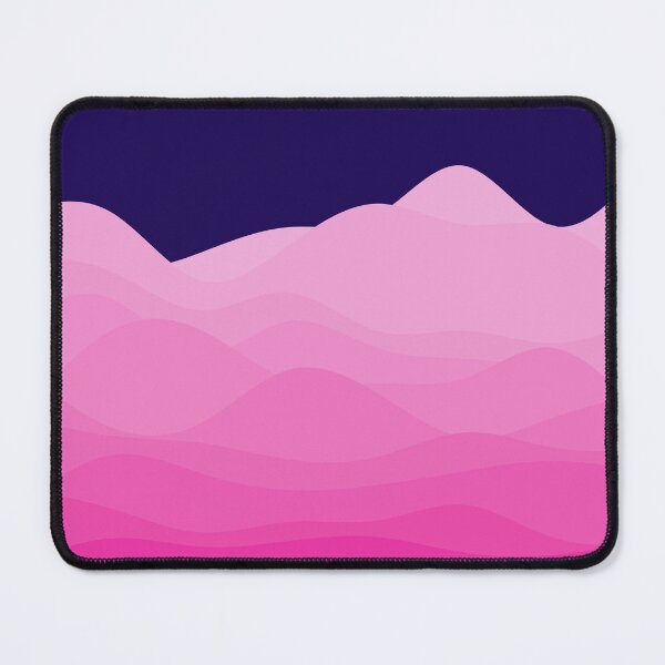 Artikelvorschau, Bewegung in rosa welllen, abstrakte kunst, blauer hintergrund entworfen und verkauft von dondunu.