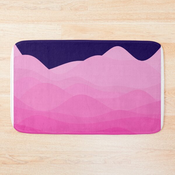 Item preview, Movement in pink waves, abstract art, blue background designed and sold by dondunu.