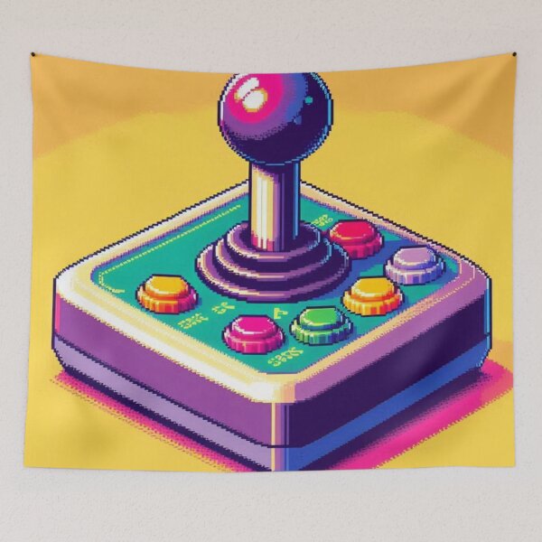 Item preview, retro-style joystick designed and sold by Nataschaaa.