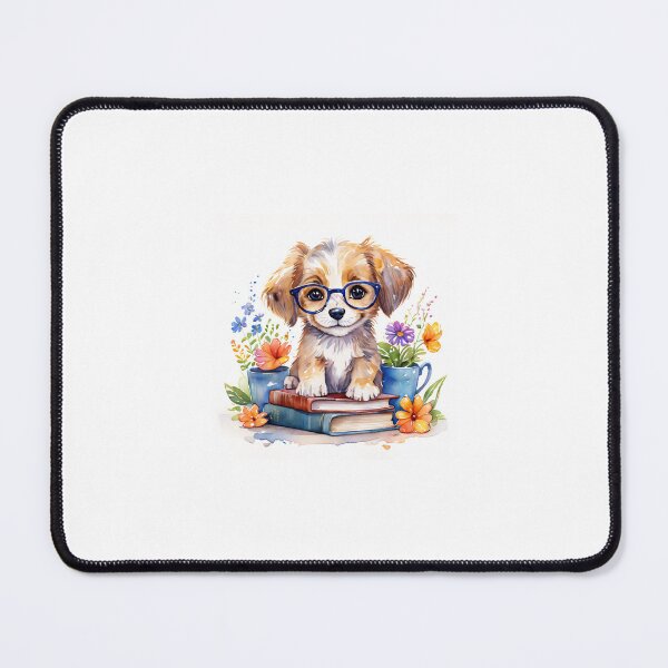 Item preview, Tea and Books Dog designed and sold by CreatedbyKandJ.
