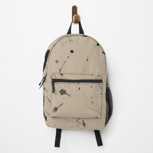 Item preview, Textura de lino beige con salpicaduras de tinta negra designed and sold by Have Mercy.