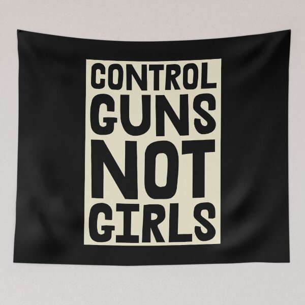 Item preview, Control Guns Not Girls - Harris Walz - cream cutout designed and sold by Thelittlelord.