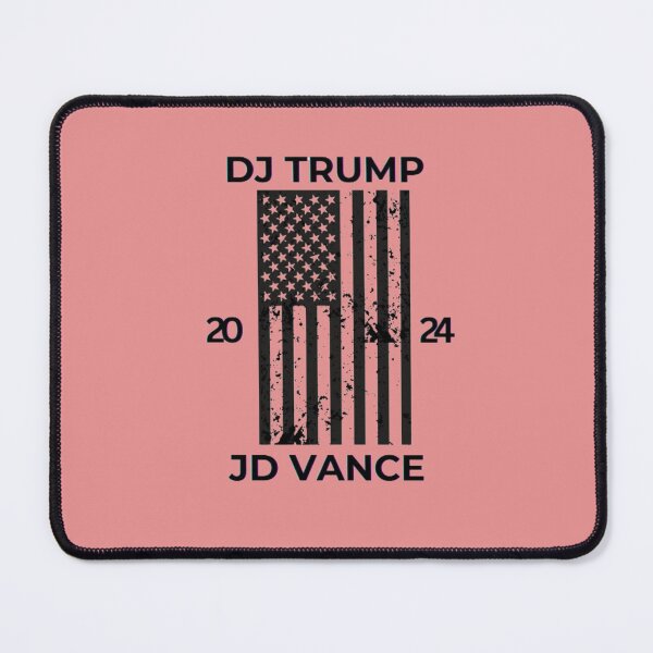 Item preview, DJ Trump, DJ Vance, political typography designed and sold by Art With Impact – Statement Art & Apparel for Deep Thinkers.
