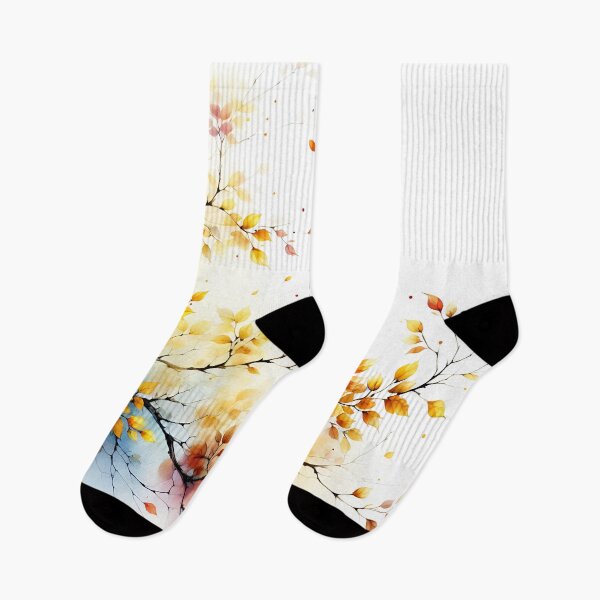 Item preview, Watercolor Autumn Branches In The Wind designed and sold by ByNicoleSara.