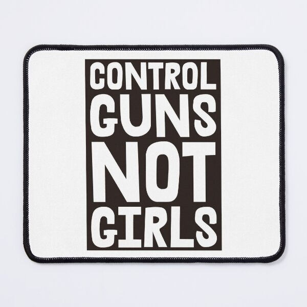 Item preview, Control Guns Not Girls - Harris Walz - black cutout designed and sold by Thelittlelord.