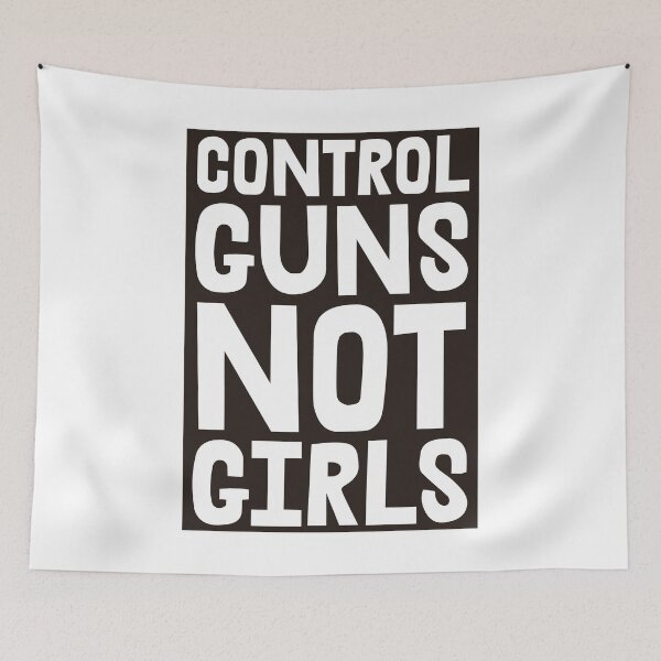 Item preview, Control Guns Not Girls - Harris Walz - black cutout designed and sold by Thelittlelord.