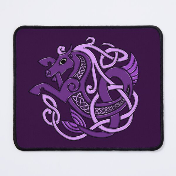 Item preview, Celtic Seahorse Hippocampus in Purple designed and sold by DappledMoon.
