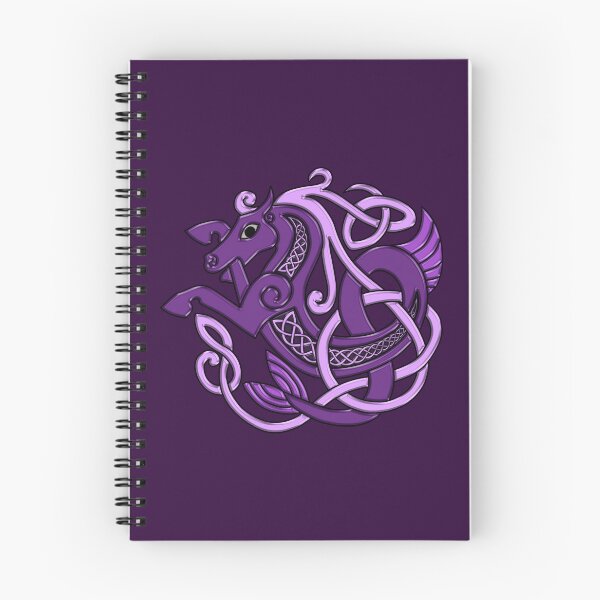 Item preview, Celtic Seahorse Hippocampus in Purple designed and sold by DappledMoon.