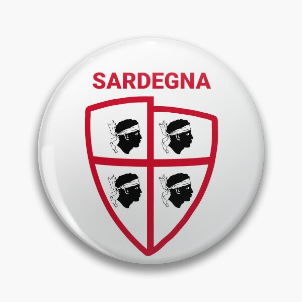 Item preview, Sardegna Bandiera Sarda - Sardinia flag - 4 Mori shield  designed and sold by miskaralise.