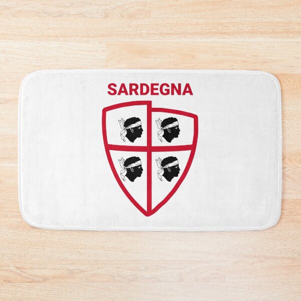 Item preview, Sardegna Bandiera Sarda - Sardinia flag - 4 Mori shield  designed and sold by miskaralise.