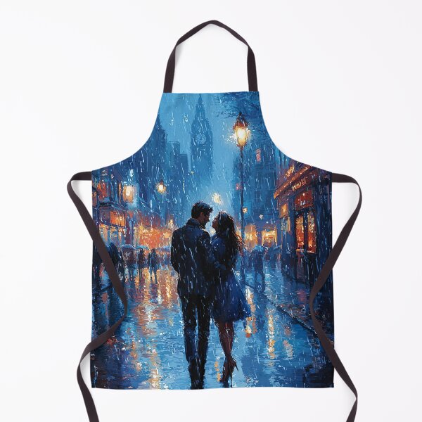 Item preview, Shree 420 style couple in the rain - love in the air designed and sold by UmagineArts.