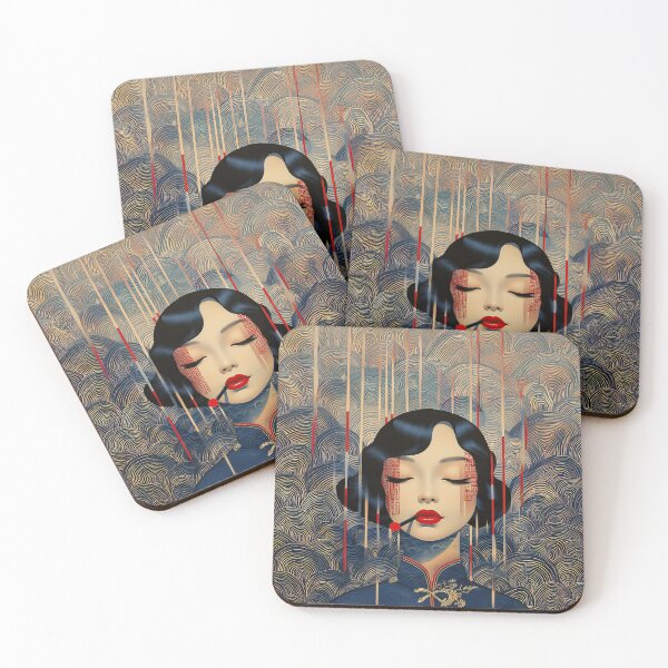 Item preview, Navy and Cream Shanghai Girl designed and sold by Meeheemaha.