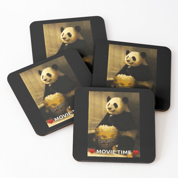 Item preview, Panda Eats popcorn - Popcorn Meme - Perfect for Movie Lovers and Snack Enthusiasts designed and sold by Earth Nature Creations.