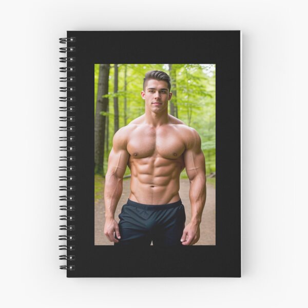 Item preview, Forest Ranger Bodybuilder in Black Shorts Third Image designed and sold by Bodies of Males.