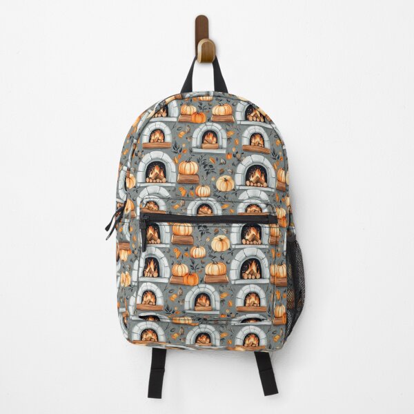 Item preview, Cozy Atmosphere with Pumpkins and Fireplace designed and sold by MidArtForge.