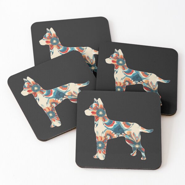 Item preview, Geometric Motif Love Friendship Attachment Dog designed and sold by G-M-Designs.