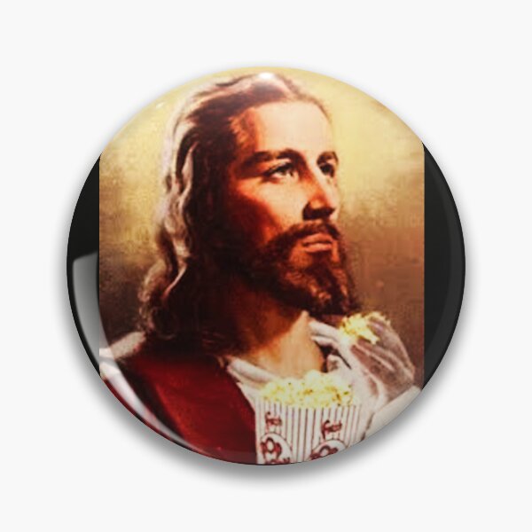 Item preview, Jesus Eats popcorn - Popcorn Meme - Perfect for Movie Lovers and Snack Enthusiasts designed and sold by Earth Nature Creations.