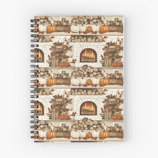 Item preview, Cozy Atmosphere with Pumpkins and Fireplace designed and sold by MidArtForge.
