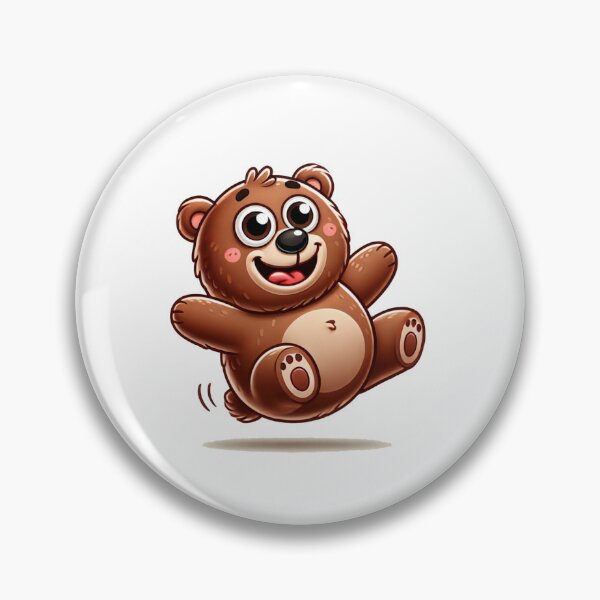 Item preview, Jumping Cute Funny Brown Bears designed and sold by pinkycherry.