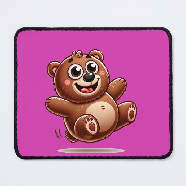Item preview, Jumping Cute Funny Brown Bears designed and sold by pinkycherry.