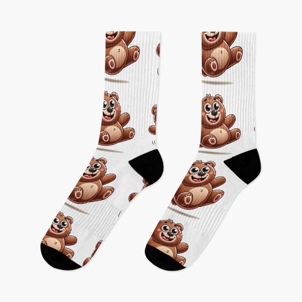 Item preview, Jumping Cute Funny Brown Bears designed and sold by pinkycherry.