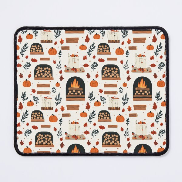 Item preview, Cozy Atmosphere with Pumpkins and Fireplace designed and sold by MidArtForge.