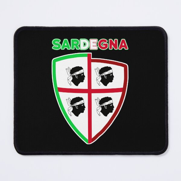 Item preview, Sardegna - Sardinia flag - 4 mori shield with Italy Flag designed and sold by miskaralise.