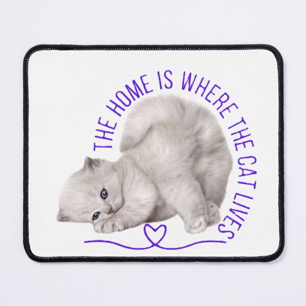 Item preview, home is where the cat lives designed and sold by PrintFusion57.