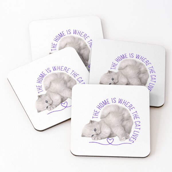 Item preview, home is where the cat lives designed and sold by PrintFusion57.