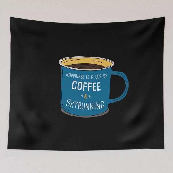 Item preview, Skyrunning & Coffee is happiness designed and sold by orlumbuspirate.