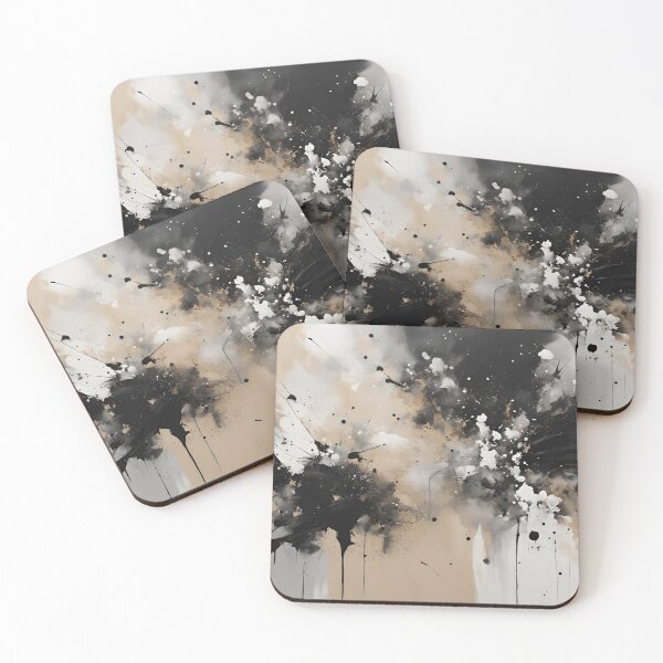Item preview, Beige with Black and White Paint Splatter designed and sold by Have Mercy.