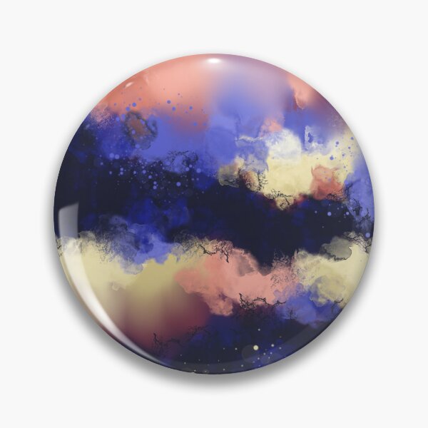 Item preview, Mysterious Ways - Blue Purple Pink Yellow Abstract designed and sold by Joey Santiago.