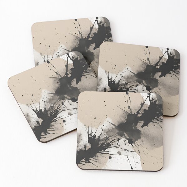 Item preview, Beige with Black and White Paint Splatter designed and sold by Have Mercy.