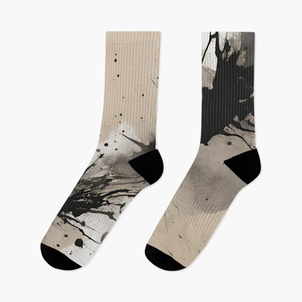 Item preview, Beige with Black and White Paint Splatter designed and sold by Have Mercy.