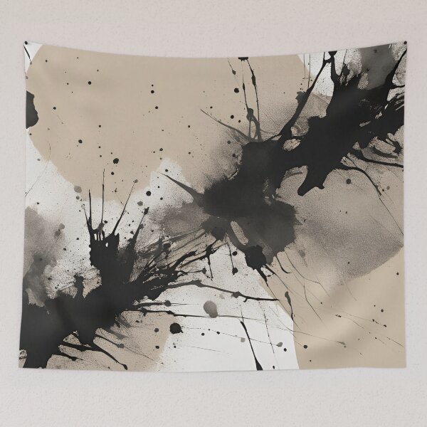 Item preview, Beige with Black and White Paint Splatter designed and sold by Have Mercy.