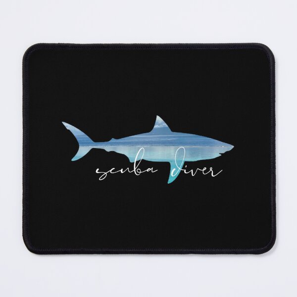 Item preview, Shark with ocean image, scuba diver, all profit supports ocean conservation  designed and sold by seekingclarity.