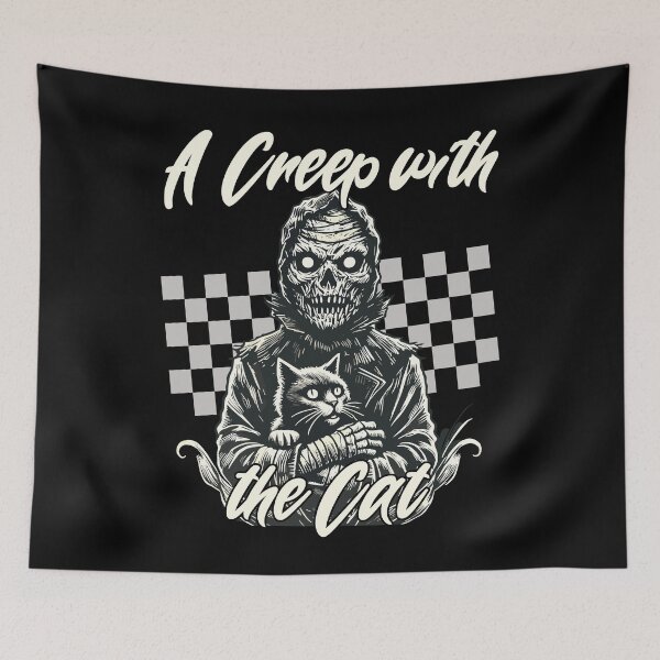 Item preview, Halloween: A Creep with the Cat designed and sold by LuminOrb.