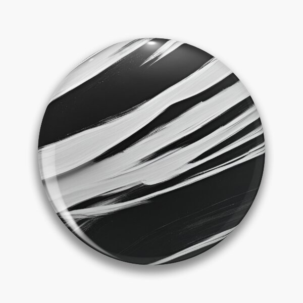 Item preview, Imperfect White Brush Strokes on Matte Black designed and sold by Have Mercy.