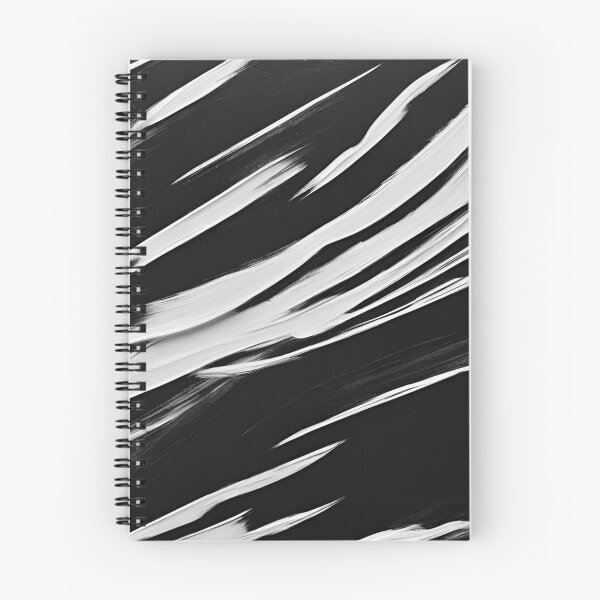 Item preview, Imperfect White Brush Strokes on Matte Black designed and sold by Have Mercy.
