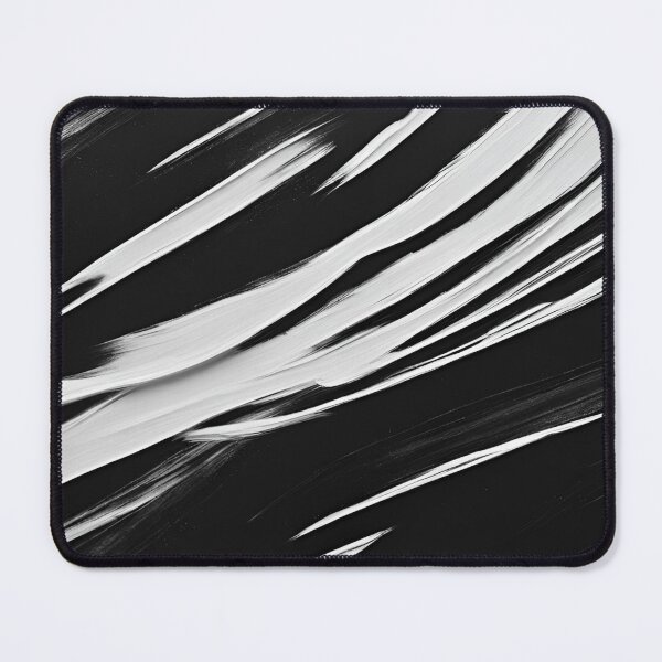 Item preview, Imperfect White Brush Strokes on Matte Black designed and sold by Have Mercy.